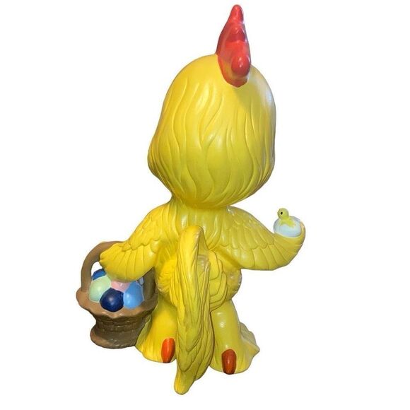 Vintage 1970s Ceramic Atlantic Mold Rare Easter Boy in Chicken Suit Hand Painted - Picture 2 of 6